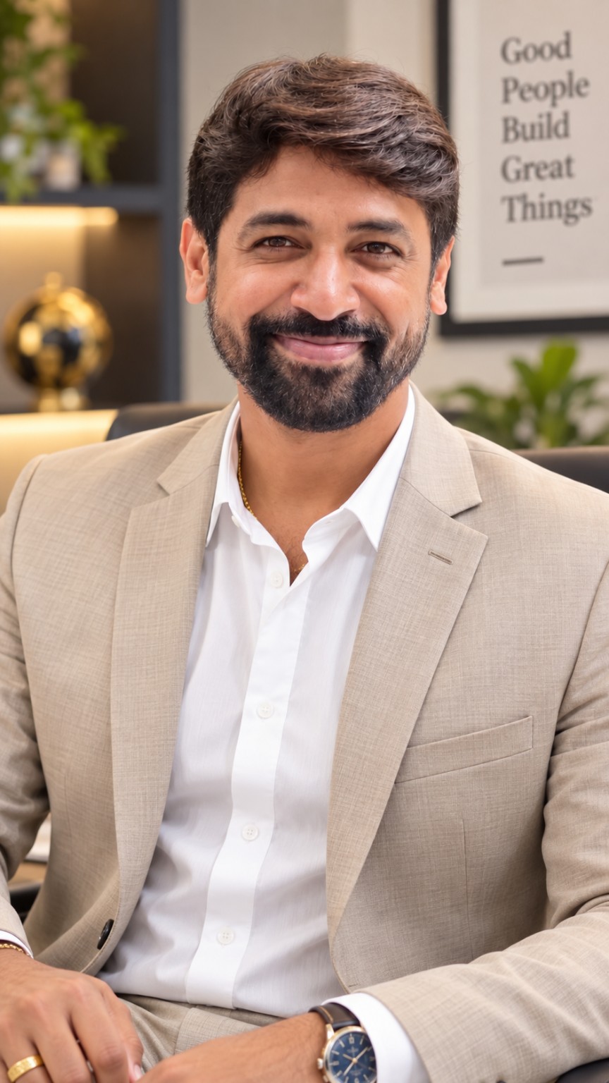 Professional portrait for Meet the Founder — Prasadh Gowda GH